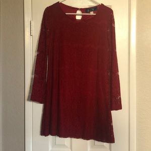 Blue Rain Lace Dress